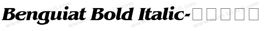 Benguiat Bold Italic字体转换